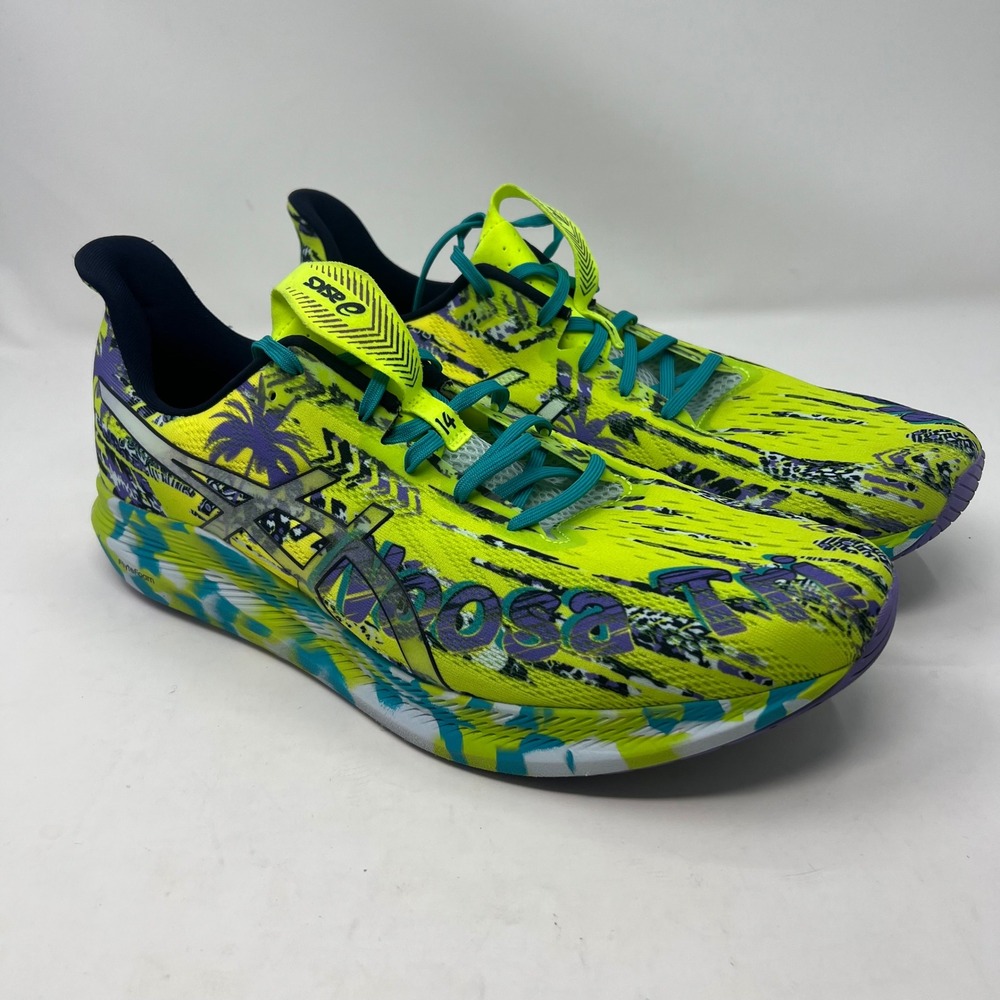 New Asics Noosa Tri 14 Mens Size 15 Running Shoes Safety Yellow 1011B368